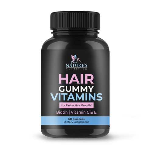 Nature's Nutrition needs a Gummy Vitamins black label Design by bilyanas