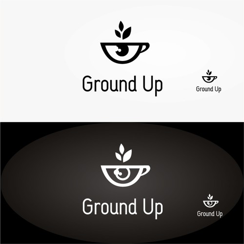 Create a logo for Ground Up - a cafe in AOL's Palo Alto Building serving Blue Bottle Coffee! Design por Adimo