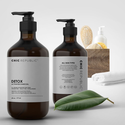 Cool Edgy Label for Face Wash Réalisé par Localsdesign