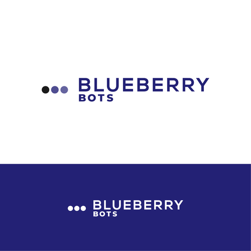 Logo for "Blueberry". An automated Chatbot provider Design by .May