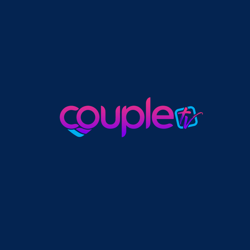 Couple.tv - Dating game show logo. Fun and entertaining. Réalisé par Sufiyanbeyg™