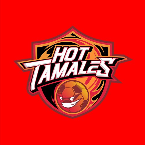 5-6 year olds need a soccer team logo! HOT TAMALES Ontwerp door indraDICLVX