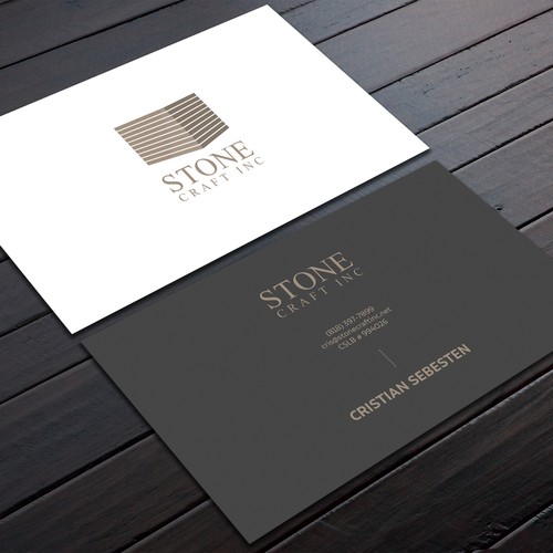 Business Card - Stone Craft Design réalisé par SahaSrabon