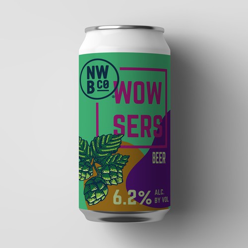 Hop Forward beer label Design by PolinaM