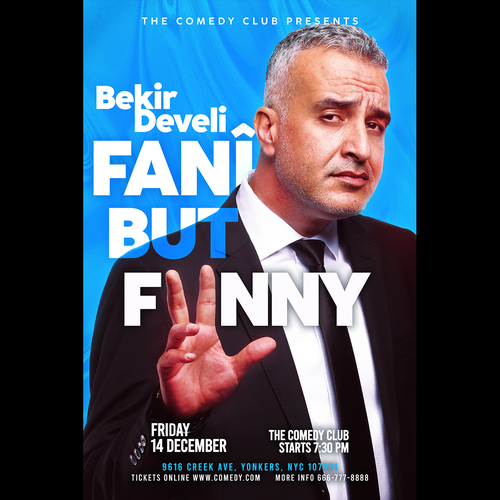 Poster design for Stand up Show Design by Asra.