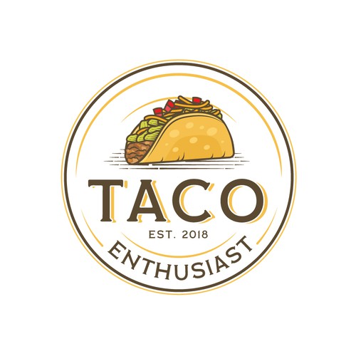 TACO ENTHUSIAST LOGO Design by K Petrova