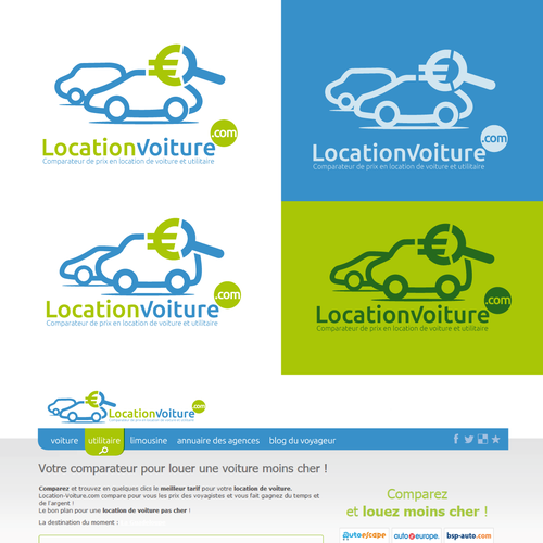 Logo Pour Le Comparateur Location Voiture Com Logo Design Contest 99designs