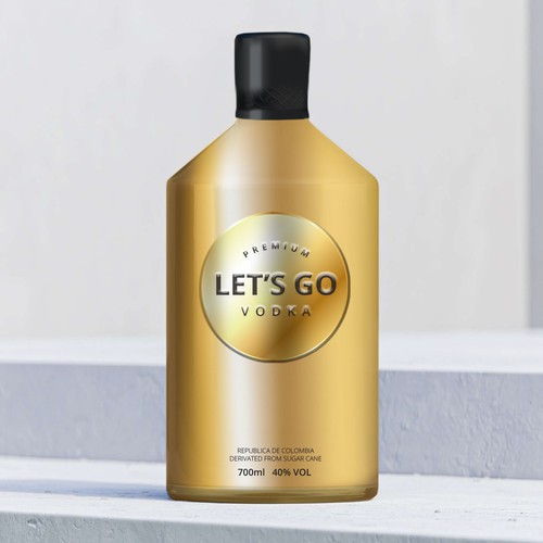 LET'S GO Organic Vodka Design by vesmil