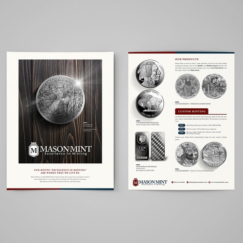 Create An Exciting Flyer To Showcase Our Custom Silver Coin Program Design by Sir Trevor™