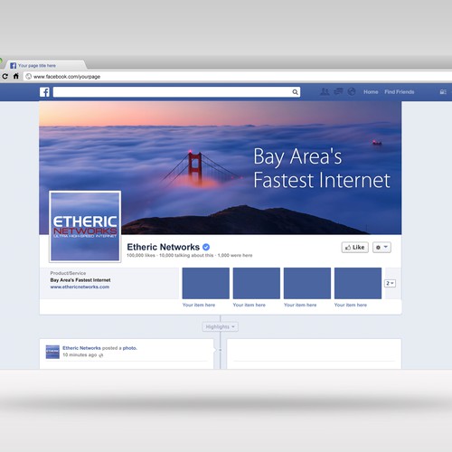 Custom Facebook Cover for High-Speed Internet Company Design by N I S H A N T