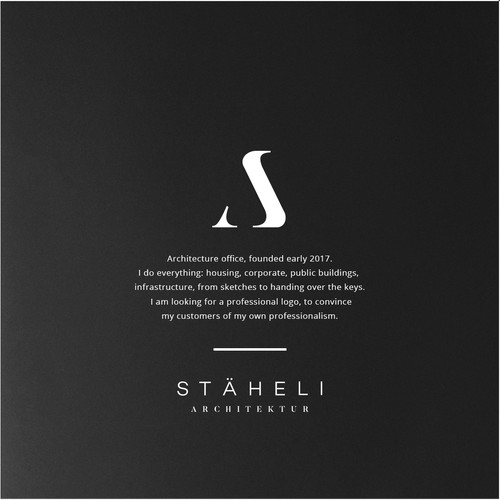 Modern Logo for new Swiss Architecture Office Design by mimi.art