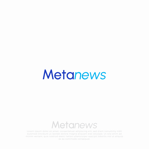 Design a logo for a web3 News platform called MetaNews Design by Facer99_BG