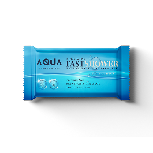 AQUA SHOWER WIPES :D Design by Sayyed Jamshed