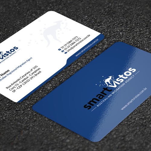 We need a great and creative business card for an Australian Migration Agency. Design by Florin Ralea