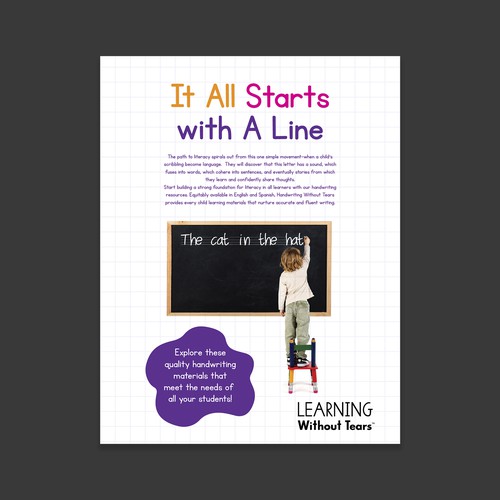 We need a powerful new design to visually represent our new product tagline Design by Designer Group