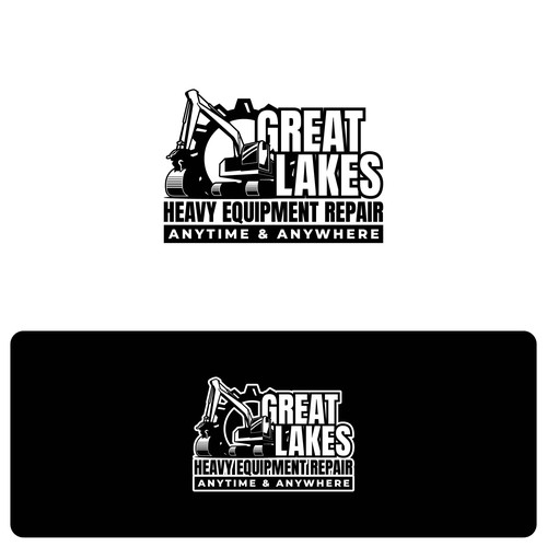 Creative design for heavy equipment repair in the state of Michigan Design by Atank
