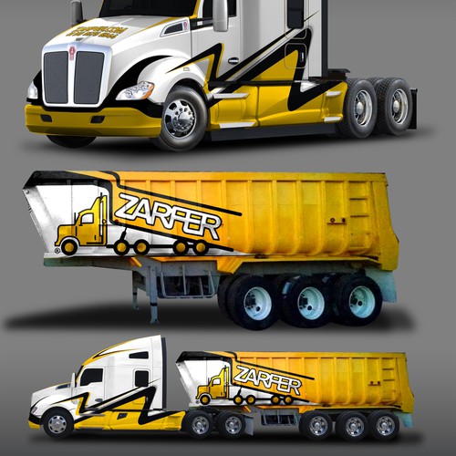 Make a new design for ZARFER trucks. Design by MasterWraps™