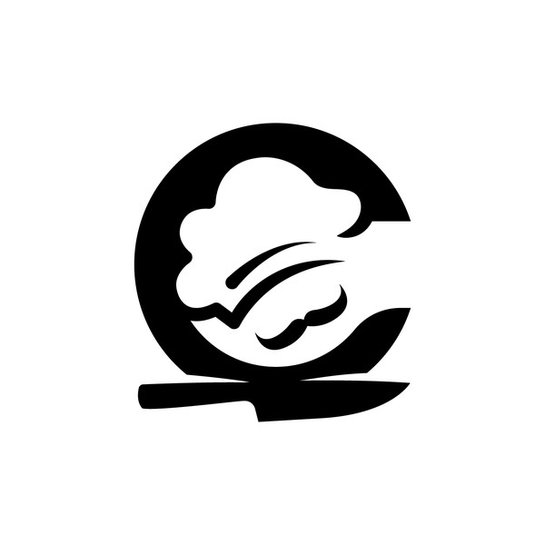 Bold logo concept for Chef cooking
