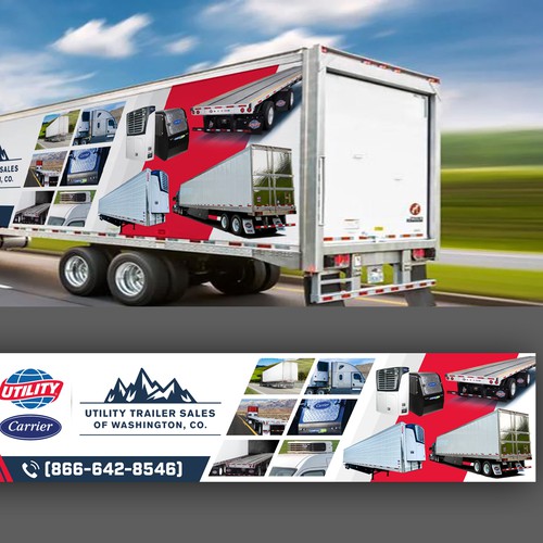 Refrigerated Semi Trailer Wrap! Design by icon89GraPhicDeSign