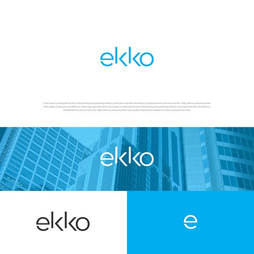 SIMPLE LOGO - ekko Letters then dm after Design by Storiebird