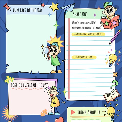 Design a worksheet template for children's activity book Design by Munir_