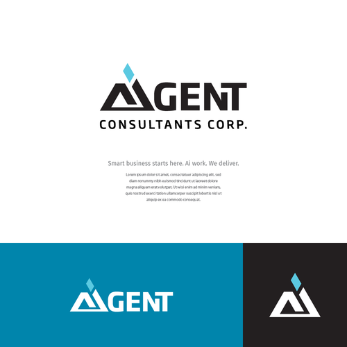 AI Agent Company: Appealing to small to medium sized businesses. Design by arixdesign