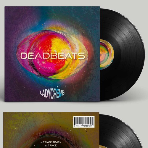 Album art for electronic/chill/ambient album by Ladycréme Design by ALOTTO