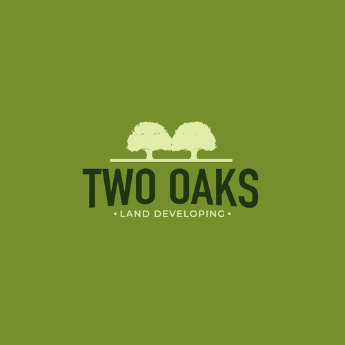 Construction, 3 business owners, use the work TWO oaks in our logo , very bold and intense  graphic Design by RafaelErichsen