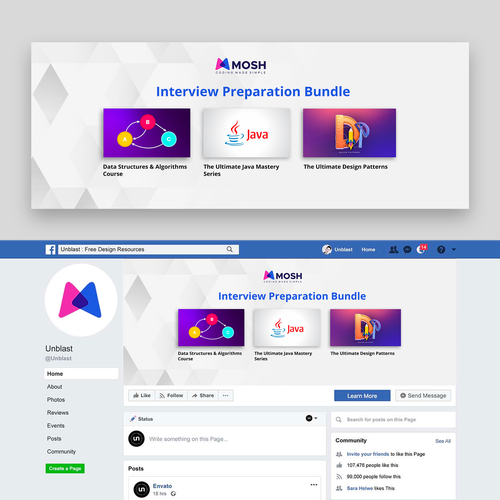 Facebook cover contest entry by Sapretoz