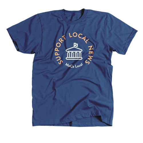 Modern Local news t-shirt design - typographic, illustration or both Design by DHOBY™