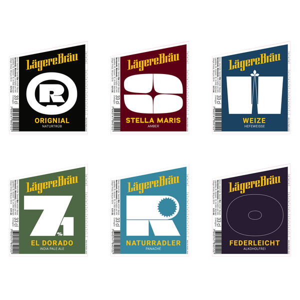 Design by Maxim Chsk titled "Bold Beer Labels"