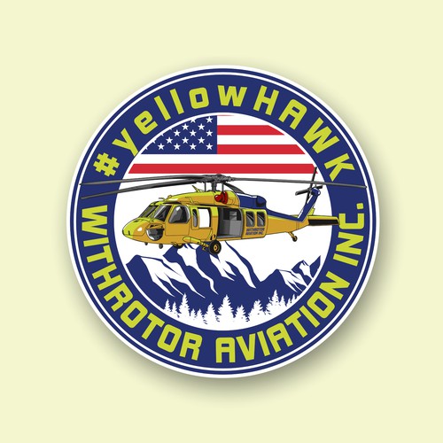 Firefighting helicopter. #yellowHAWK Design by yuyunArts