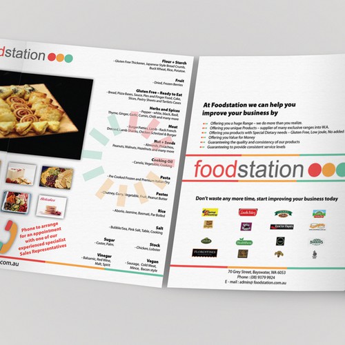 Create the next postcard or flyer for Foodstation Design von V.M.74