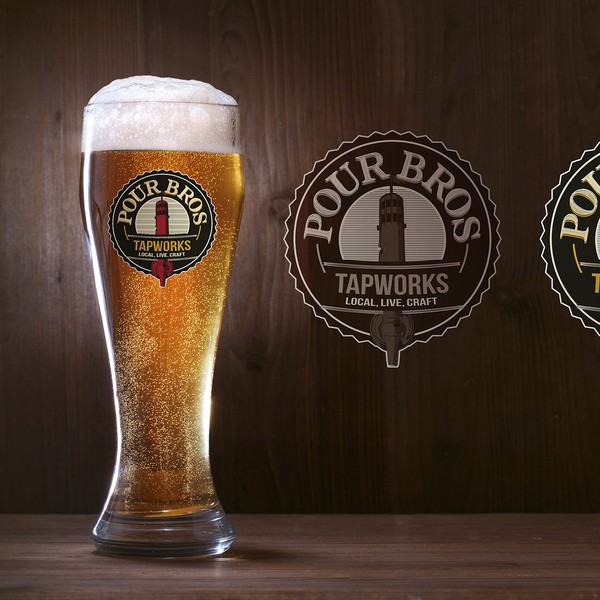 Logo for a craft beer bar