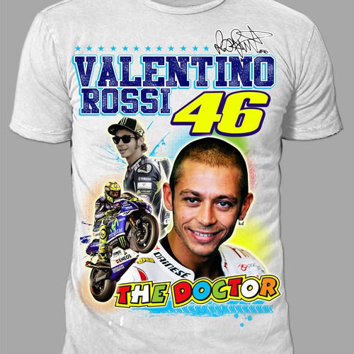 Valentino rossi fan t shirt moto gp guaranteed winner T