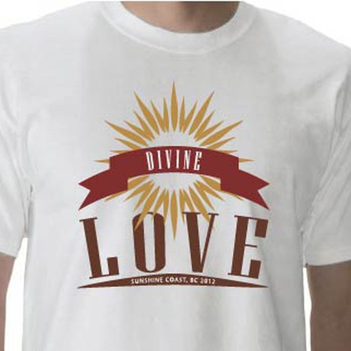 T-shirt design for a non-profit spiritual retreat. Design by imagodei