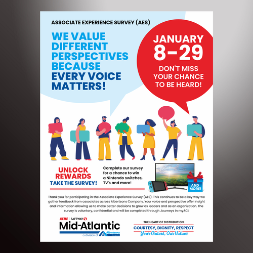 Acme Survey Need 100% Participation Design by save_me