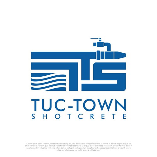 Industrial theme logo with a combination of company name & image for a Shotcrete company in Arizona Design by ernamanis