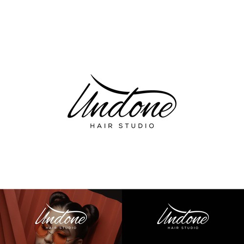 Luxury Hair Salon Logo and business card design Design by ekhodgm