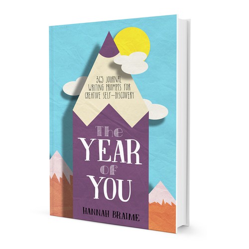 Design a book cover for a book of 365 journaling prompts Design by kostis Pavlou