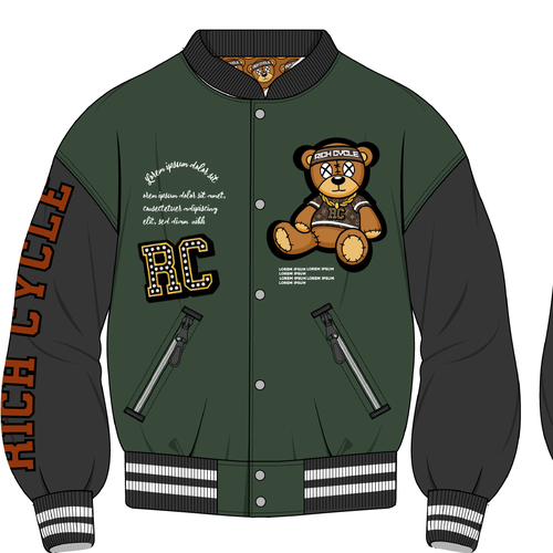 Varsity Jacket for a streetwear urban style brand Design by Colpo