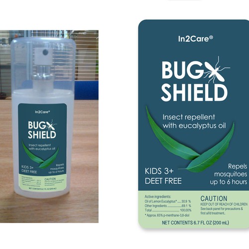 A product label for an insect repellent based on African lemon eucalyptus oil Design réalisé par SulieCreative