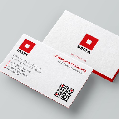 Diseño de DELTA Business Card Relaunch de Design sp