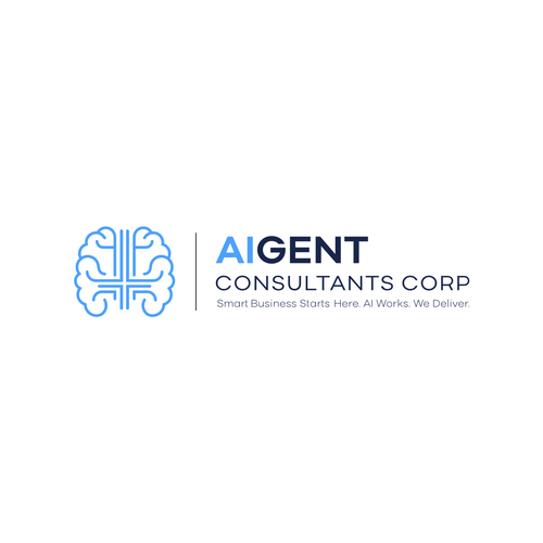 AI Agent Company: Appealing to small to medium sized businesses. Design by senopati ®