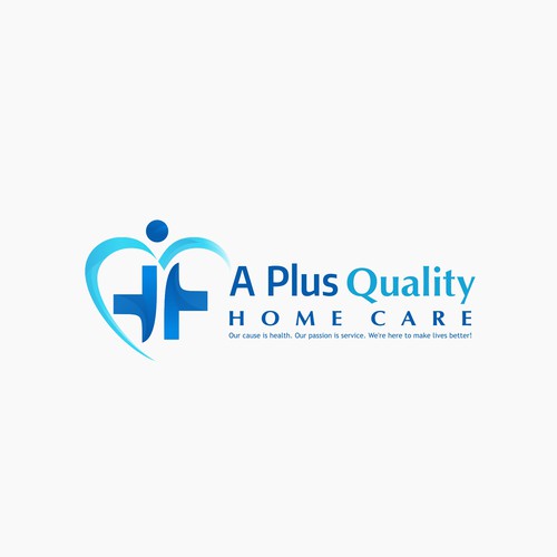Design a caring logo for A Plus Quality Home Care Ontwerp door 123Graphics