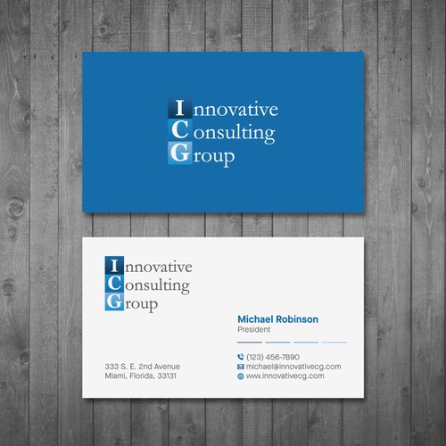ICG Business Cards Design by Tcmenk