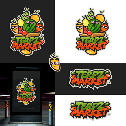 Design di Design a fruit basket logo with faces on high terpene fruits for a cannabis company. di JustOne Studio