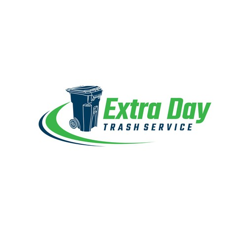 Trash Service Logo Design by bluelines15