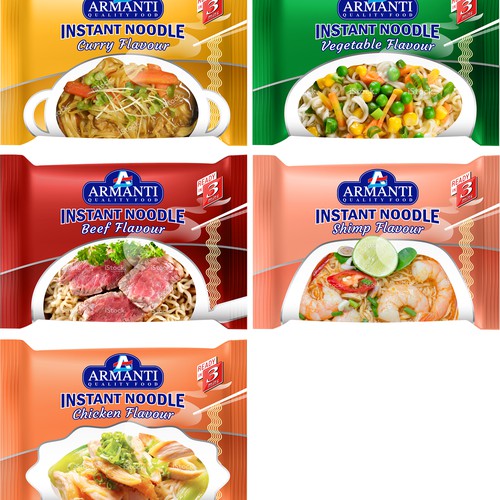 Diseño de New Armanti Instant Noodles de sarapaheylo