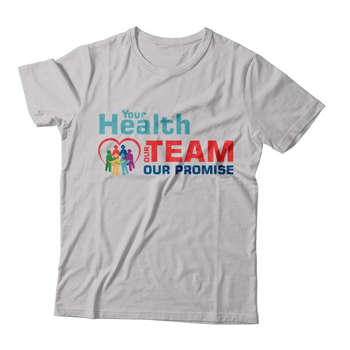 コンペ「Design the Winning Look for our T-Shirt – Our Team, Your Health: A Winning Combination」のデザイン by -Diamond Head-さん 